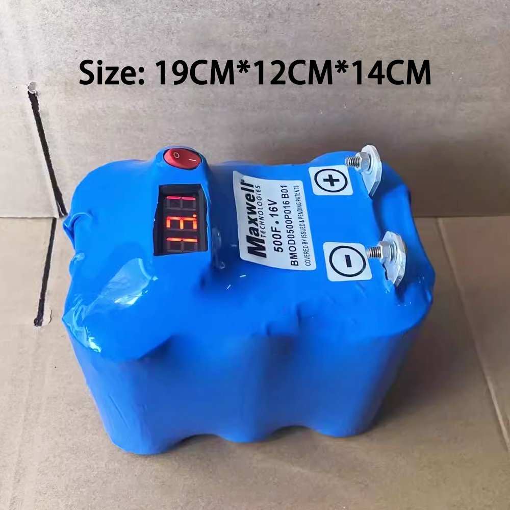 16V 500F Super Farad capacitor Regulated power supply Car starting Vehicle power amplifier starter capacitors super capacitor